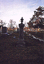 A grave monument